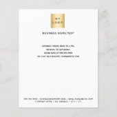 ビジネスロゴ写真、qrコードインスタグラム文字 チラシ (正面)