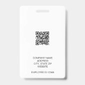 ビジネスロゴ写真ID会社 バッジ (Back)