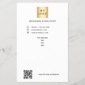 ビジネスロゴ写真qrコード チラシ (正面)