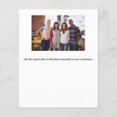 ビジネスロゴ写真qrコード チラシ (裏面)