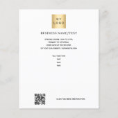 ビジネスロゴ写真qrコード チラシ (正面)