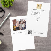 ビジネスロゴ写真qrコード チラシ