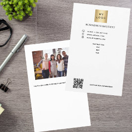 ビジネスロゴ写真qrコード チラシ