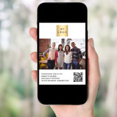 ビジネスロゴ写真QRコード ポスター