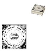 ビジネスロゴ名のカスタム ラバースタンプ (押印)