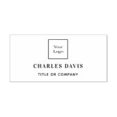 ビジネスロゴ名のタイトルカスタム文字 セルフインキングスタンプ (デザイン)