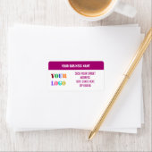 ビジネスロゴ名の差出人住所ラベル ラベル (インサイチュ)