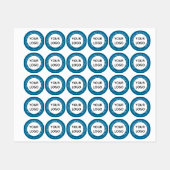 ビジネスロゴ名カスタム文字ラベルの色 ラベル (シート)