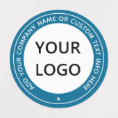 ビジネスロゴ名カスタム文字ラベルの色 ラベル (デザイン2)