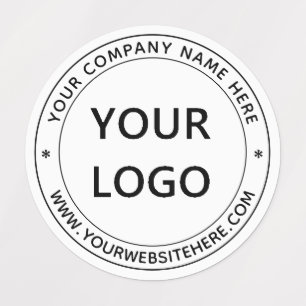 ビジネスロゴ名スタンプシンプルのパーソナライズされた  ラベル