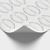 ビジネスロゴ名スローガンミニマルプロフェッショナル ラッピングペーパー (角)