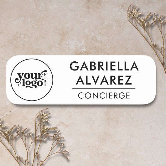 ビジネスロゴ名タグカスタムスタッフバッジ 名札