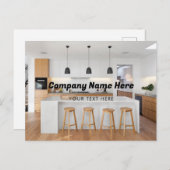 ビジネスロゴ名会社のプロモーション写真 シーズンポストカード (正面/裏面)