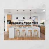 ビジネスロゴ名会社のプロモーション写真 シーズンポストカード (正面)