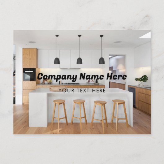 ビジネスロゴ名会社のプロモーション写真 シーズンポストカード (正面)