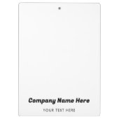 ビジネスロゴ名会社プロモーション企業の クリップボード (裏面)