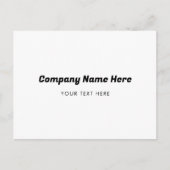 ビジネスロゴ名会社プロモーション企業の シーズンポストカード (正面)