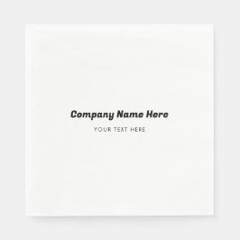 ビジネスロゴ名会社プロモーション企業の スタンダードランチョンナプキン