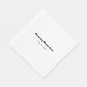 ビジネスロゴ名会社プロモーション企業の スタンダードランチョンナプキン (角)