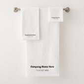 ビジネスロゴ名会社プロモーション企業の バスタオルセット (インサイチュ)