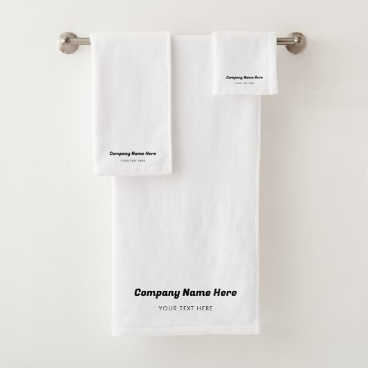 ビジネスロゴ名会社プロモーション企業の バスタオルセット (インサイチュ)