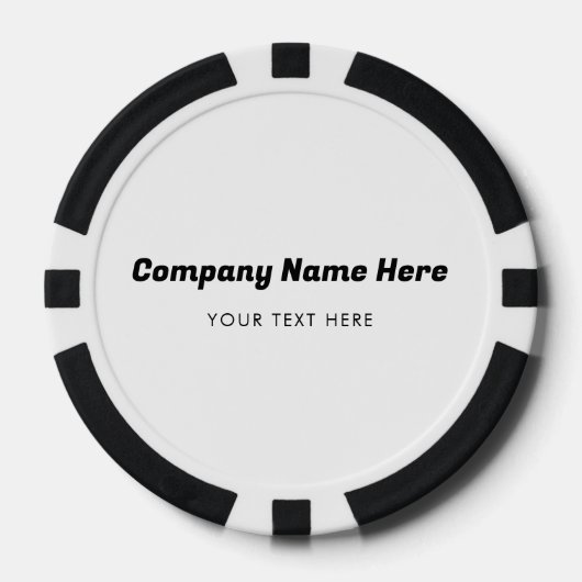 ビジネスロゴ名会社プロモーション企業の ポーカーチップ (正面)