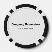 ビジネスロゴ名会社プロモーション企業の ポーカーチップ (裏面)
