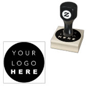 ビジネスロゴ名単なるブランディング白黒 ラバースタンプ (押印)