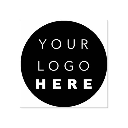 ビジネスロゴ名単なるブランディング白黒 ラバースタンプ (インプリント)