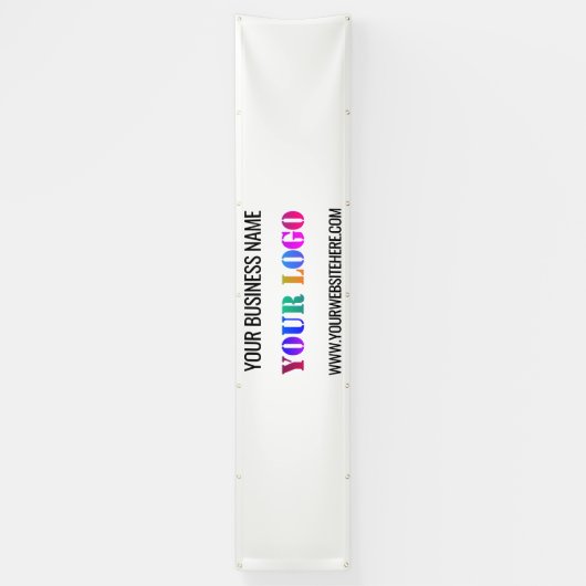 ビジネスロゴ名情報プロモーションバナー 横断幕 (縦)