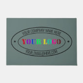 ビジネスロゴ名文字パーソナライズされた室 ドアマット (正面)