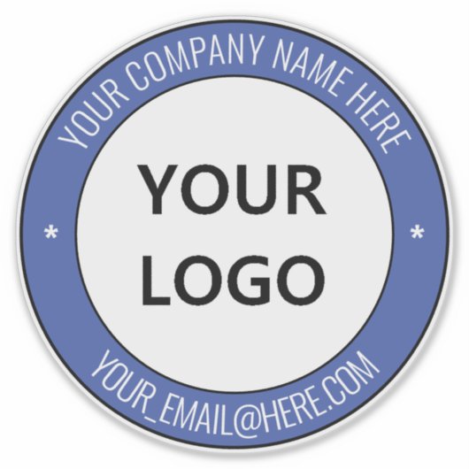 ビジネスロゴ名Eメールプロモーションシール シール (正面)