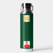 ビジネスロゴ名photo emerald green ウォーターボトル (背面)