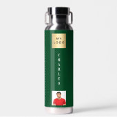 ビジネスロゴ名photo emerald green ウォーターボトル (正面)