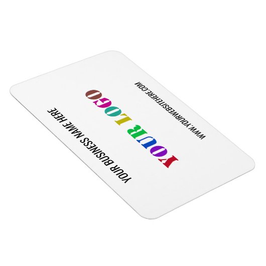 ビジネスロゴ名Webサイトのプロモーションマグネット マグネット (右側)