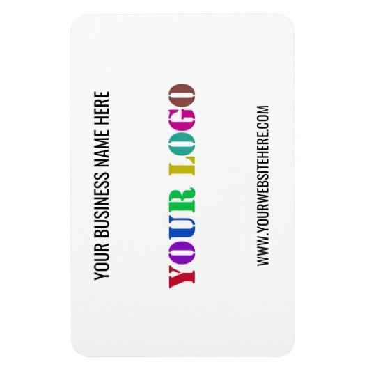 ビジネスロゴ名Webサイトのプロモーションマグネット マグネット (縦)