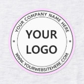 ビジネスロゴ名Webサイトカラースタンプラベル ラベル (デザイン2)