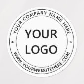 ビジネスロゴ名Webサイトスタンプのラベル ラベル (デザイン2)