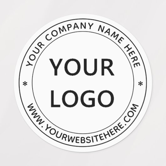 ビジネスロゴ名Webサイトスタンプのラベル ラベル (デザイン1)
