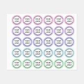 ビジネスロゴ名Webサイトスタンプのラベル ラベル (シート)