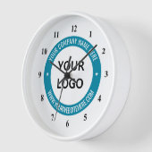 ビジネスロゴ名Webサイト会社時計 壁時計 (傾斜)