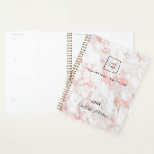 ビジネスロゴ大理石バラ金ゴールドモノグラム2023 プランナー手帳 (ディスプレー)