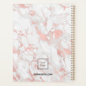 ビジネスロゴ大理石バラ金ゴールドモノグラム2023 プランナー手帳 (裏面)