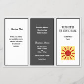 ビジネスロゴ広告の小冊子 チラシ (正面)