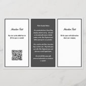 ビジネスロゴ広告の小冊子 チラシ (裏面)