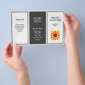 ビジネスロゴ広告の小冊子 チラシ (ハンドル)