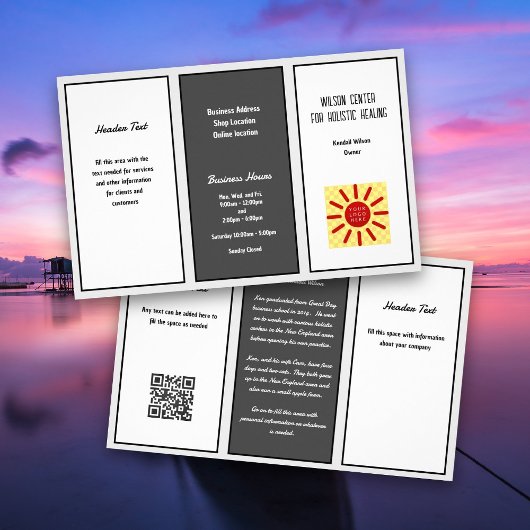 ビジネスロゴ広告の小冊子 チラシ