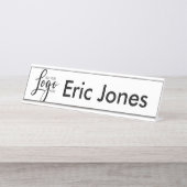 ビジネスロゴ従業員のオフィス名プレート デスクネームプレート (正面)