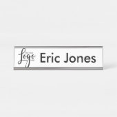 ビジネスロゴ従業員のオフィス名プレート デスクネームプレート (正面)