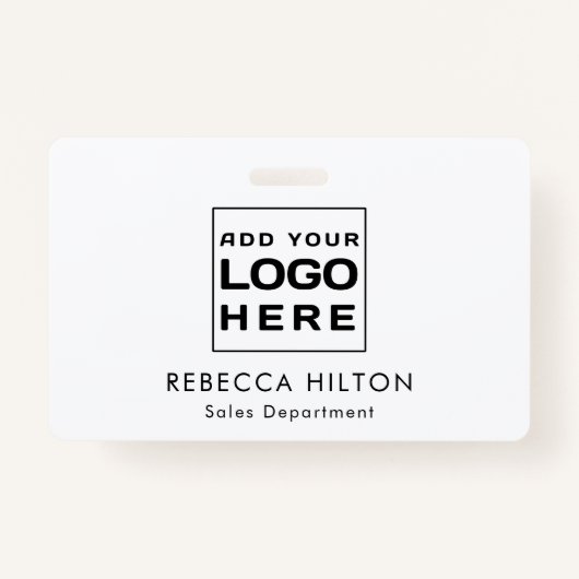 ビジネスロゴ従業員のカスタム バッジ (正面)